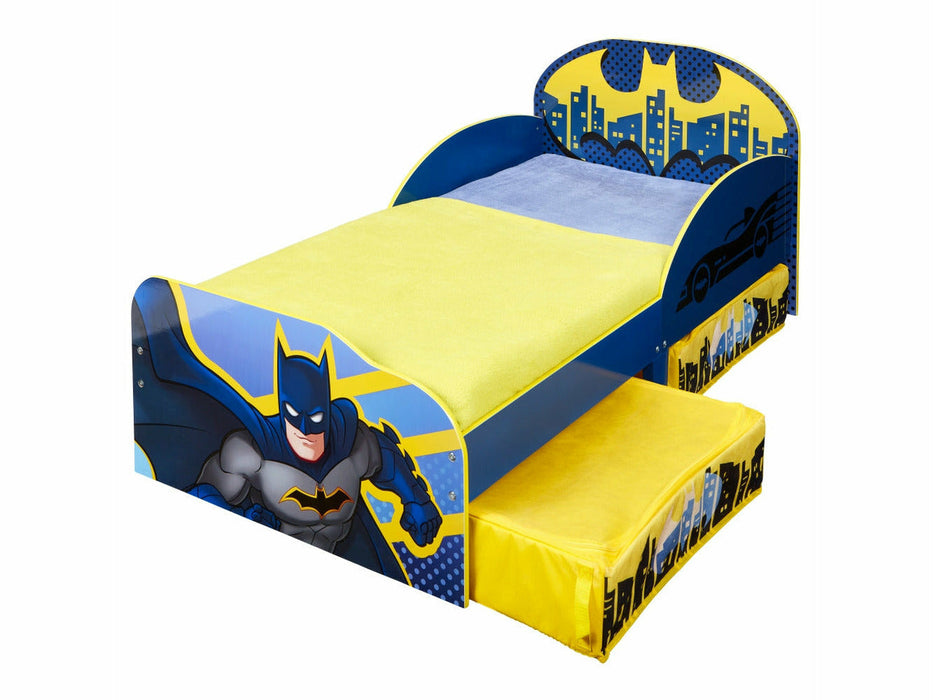 Batman Lastensänky laatikoilla, sininen/keltainen - Huonekalukauppa.net