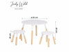 Judy Wild Kid's Spirit Lastenpöytä + 2 tuolia - Huonekalukauppa.net