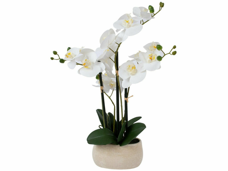 Orkidea tekokukka valkoinen 55 cm - Huonekalukauppa.net